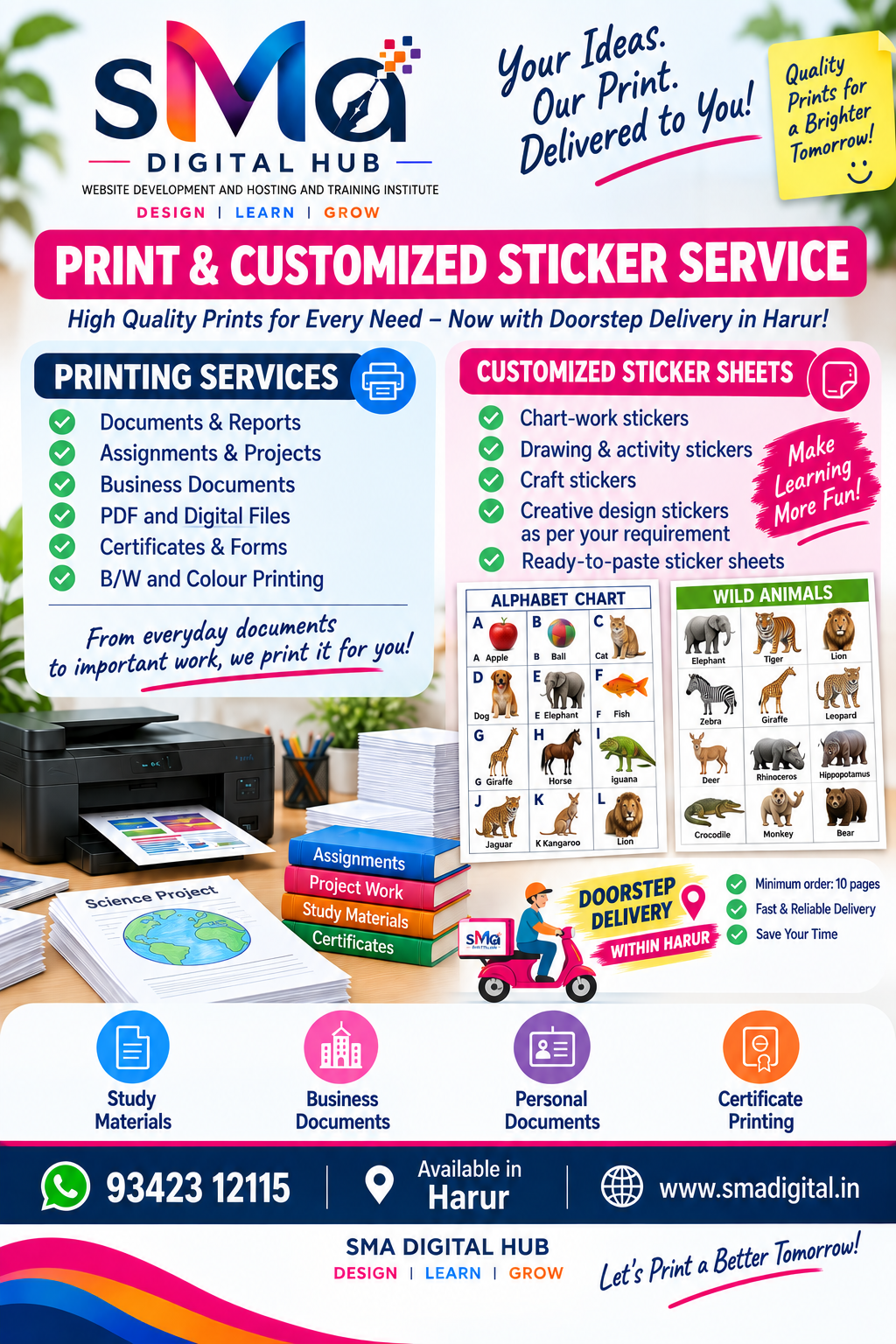 Document Sticker Printing Harur